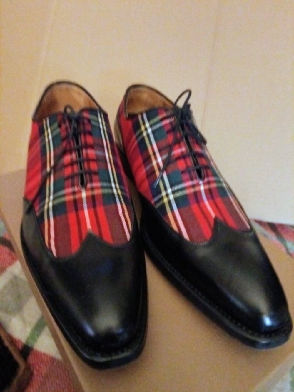 John Mendson "Goodyear" Men's Plaid Shoes Size 10.5 - Picture 6 of 7